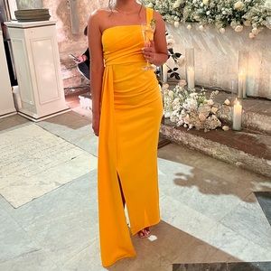 Yellow evening gown